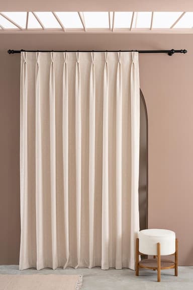 Double Pleat Curtains Installation